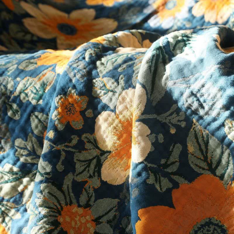 Ownkoti Bright Daisy Cotton Gauze Tassel Blanket - image 9