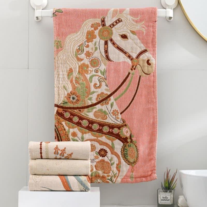 Ownkoti Floral Horse Cotton Gauze Towel - image 2