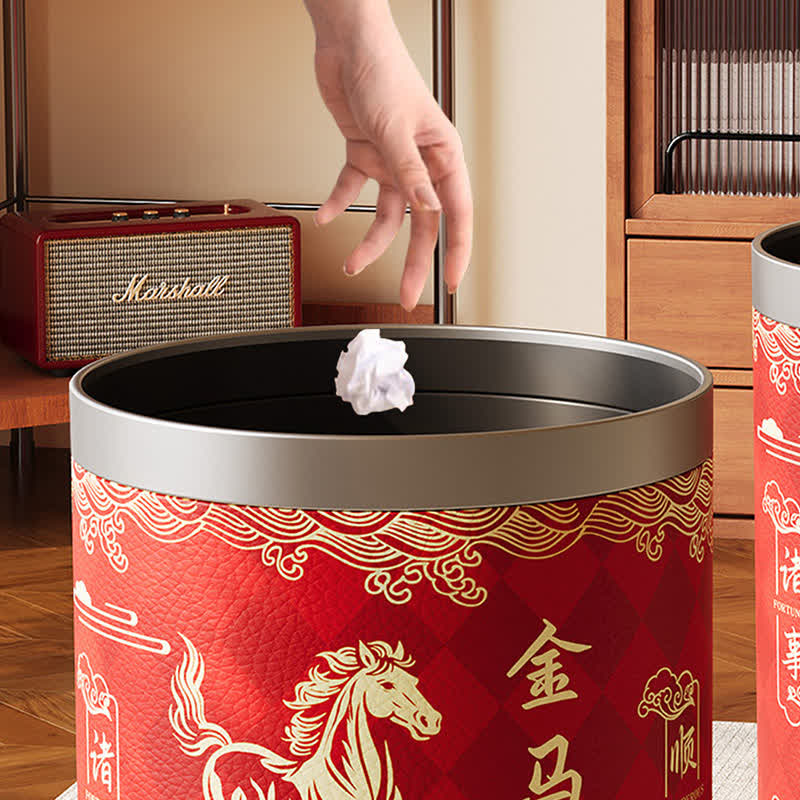 Ownkoti Oriental Heritage Galloping Horse Waste Bin - image 2