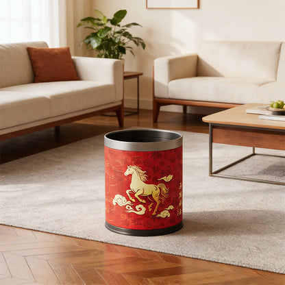 Ownkoti Artisan Leather Equestrian Waste Bin - image 1