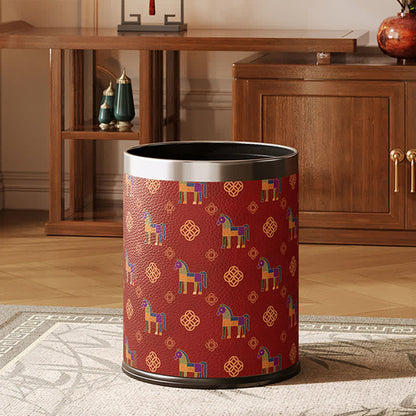 Ownkoti Oriental Geometric Horse Series Trash Can - image 0