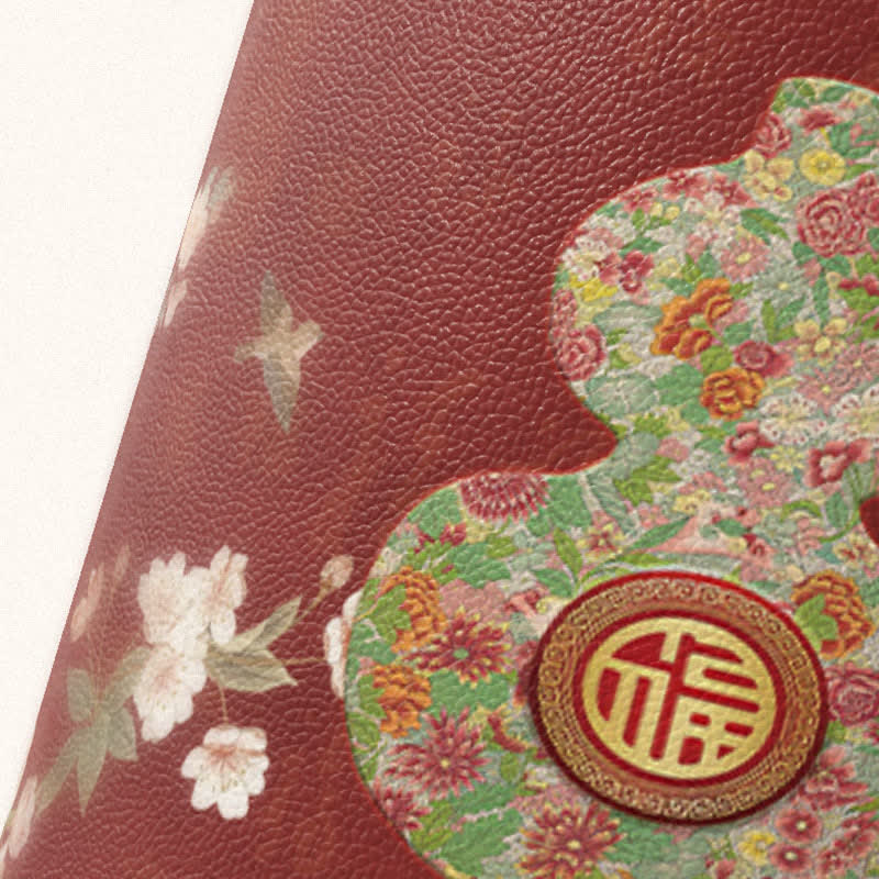 Ownkoti Traditional Oriental Floral Gourd Waste Bin - image 3