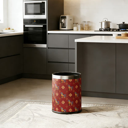 Ownkoti Oriental Geometric Horse Series Trash Can - image 2