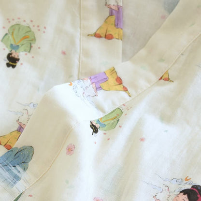 Ownkoti Oriental Cartoon Princess Cotton Kimono Pajamas - image 4