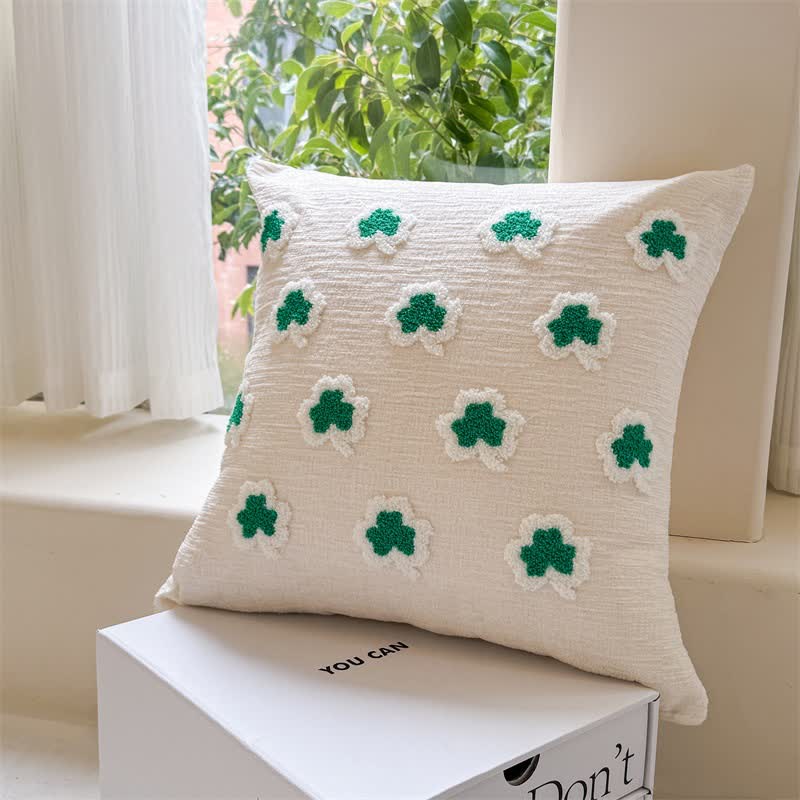 Ownkoti Festive Irish Shamrock Throw Pillow Cover - Small Clovers - 2PCS - 18" x 18" - image 7