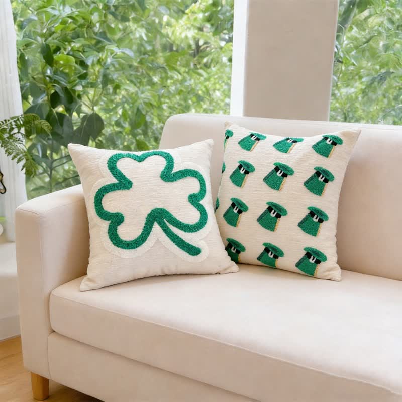 Ownkoti Festive Irish Shamrock Throw Pillow Cover - image 3