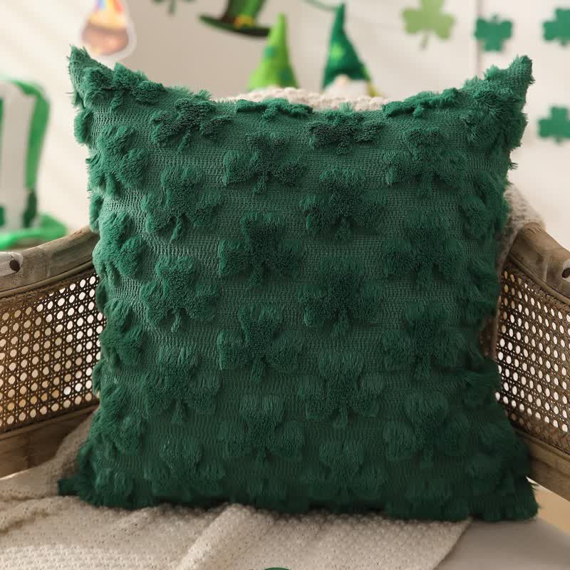 Ownkoti Solid Shamrock Jacquard Throw Pillow Cover(2PCS) - image 3