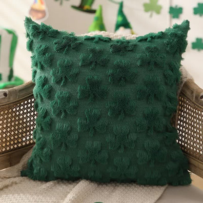 Ownkoti Solid Shamrock Jacquard Throw Pillow Cover(2PCS) - image 3