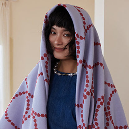 Ownkoti Reversible Circle Pattern Tassel Throw Blanket - image 13