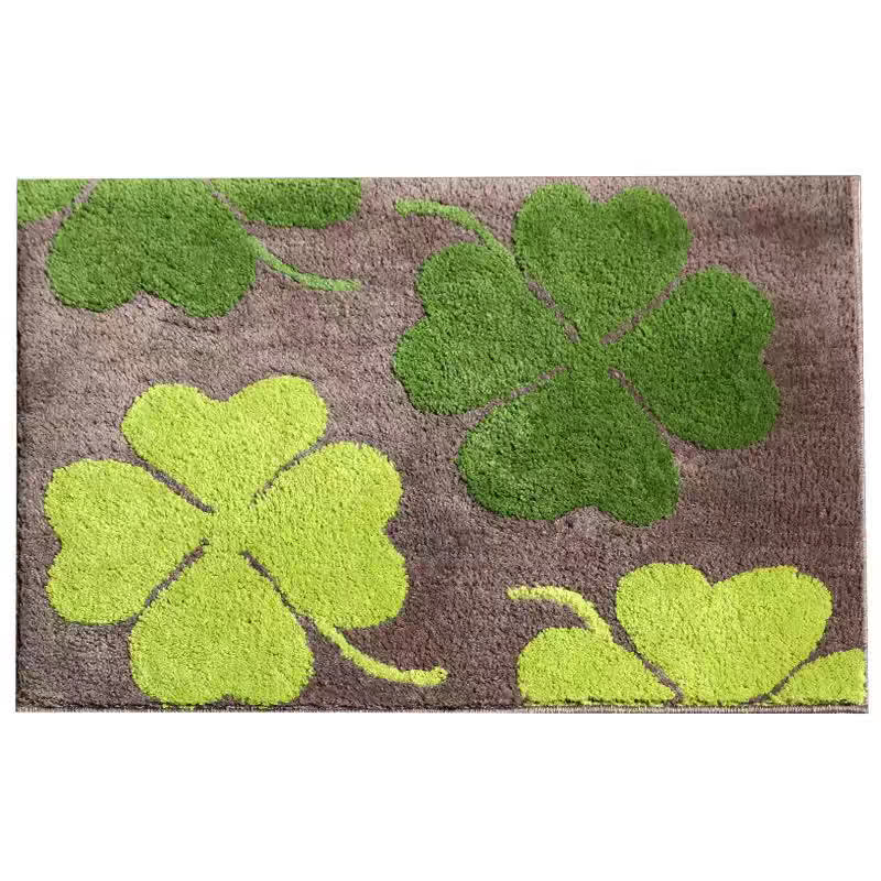 Ownkoti Fresh Four-Leaf Clover Floor Rug - image 2