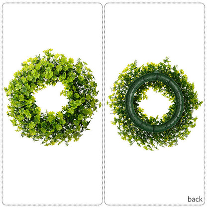 Ownkoti St. Patrick's Day Artificial Four-Leaf Clover Wreath - image 8