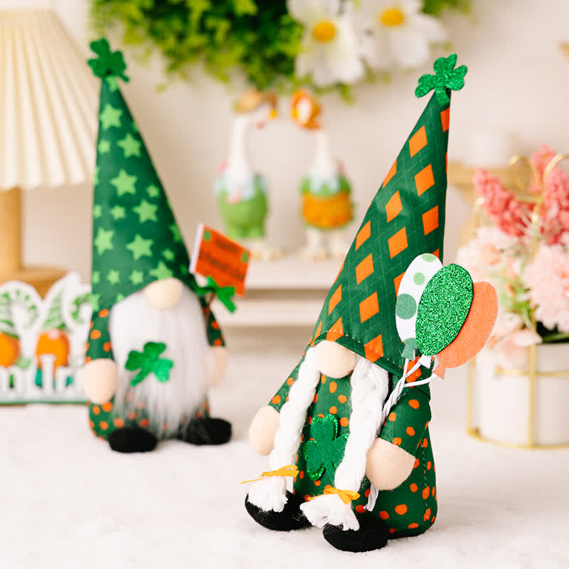 Ownkoti St. Patrick's Day Gnomes Plush Decor  - image 3