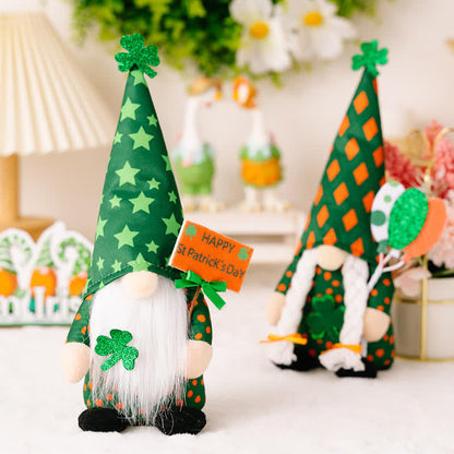 Ownkoti St. Patrick's Day Gnomes Plush Decor  - image 2