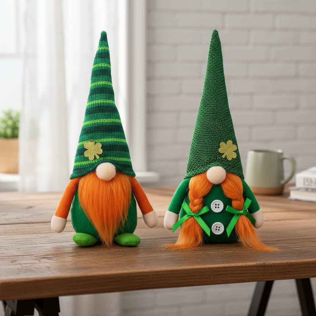 Ownkoti St. Patrick's Day Faceless Doll Ornaments  - image 1