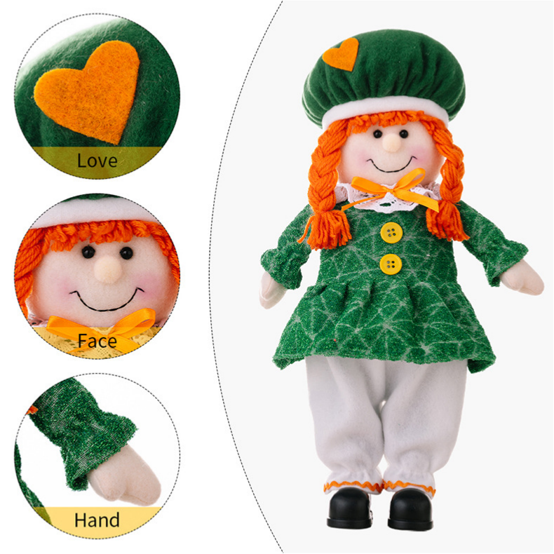 Ownkoti St. Patrick's Day Leprechaun Couple Dolls  - image 7