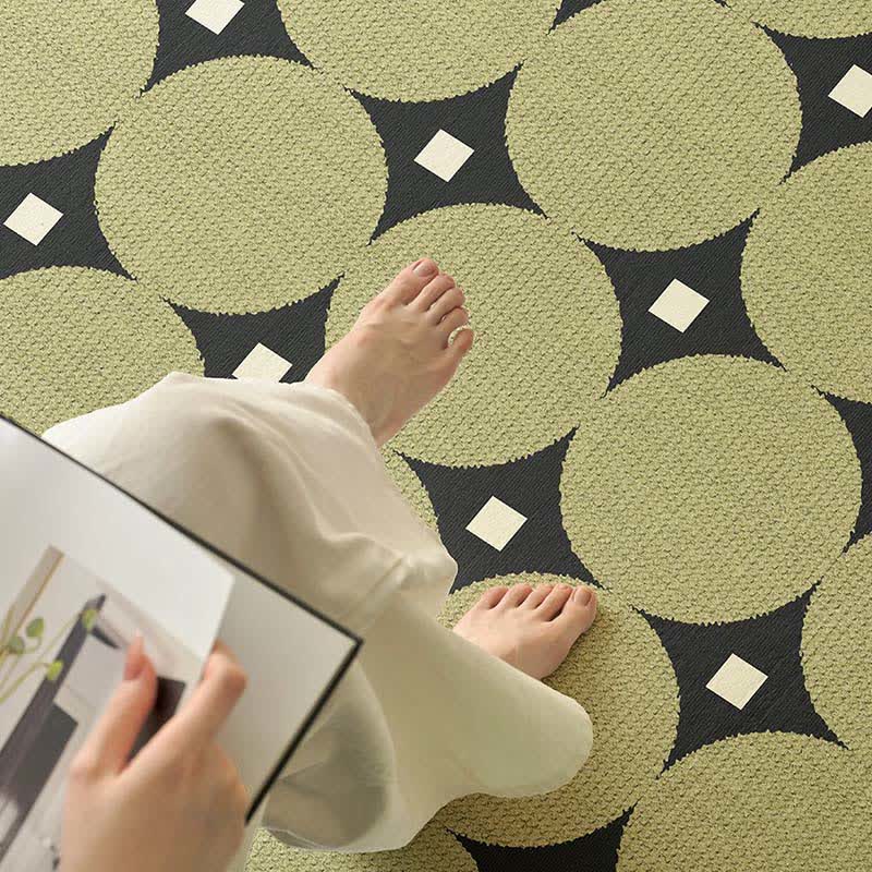 Ownkoti Circle & Square Pattern Area Rug - image 4