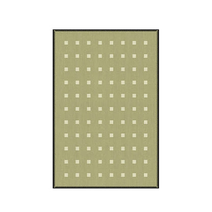 Ownkoti Green Checkered Pattern Area Rug - image 2