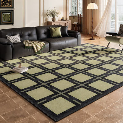 Ownkoti Retro Plaid Pattern Area Rug - Green - 63"W × 90"L - image 0