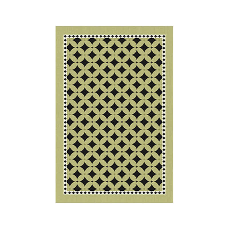 Ownkoti Green Geometric Diamond Area Rug - image 3