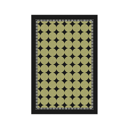 Ownkoti Green Circle & Line Area Rug - image 5