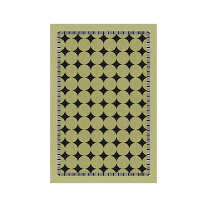 Ownkoti Green Circle & Line Area Rug - image 2