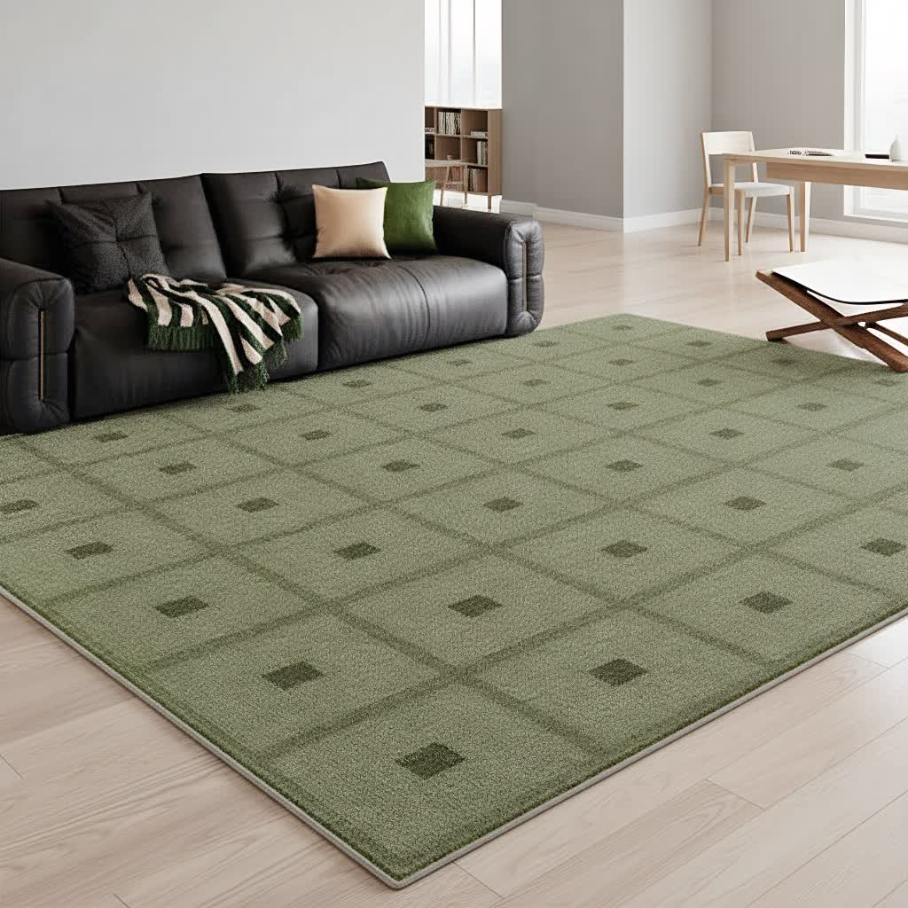 Ownkoti Modern Geometric Plaid Area Rug - image 3