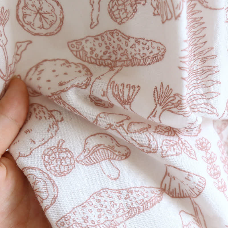 Ownkoti Jungle Mushroom & Bunny Cotton Gauze Pajamas - image 12