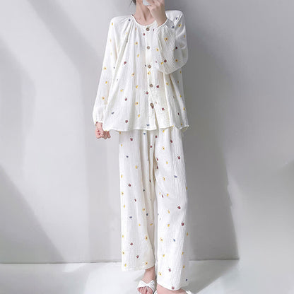 Ownkoti Ditsy Floral Double Gauze Cotton Loungewear Set - image 1