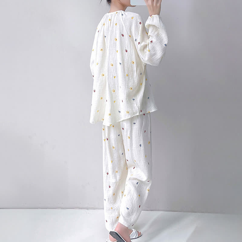 Ownkoti Ditsy Floral Double Gauze Cotton Loungewear Set - image 3