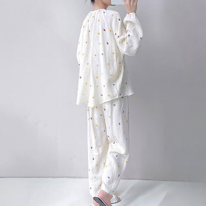 Ownkoti Ditsy Floral Double Gauze Cotton Loungewear Set - image 3