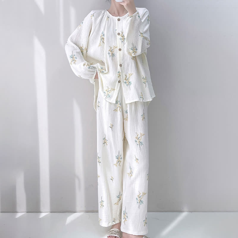 Ownkoti Bouquet Double Gauze Cotton Loungewear Set - image 1