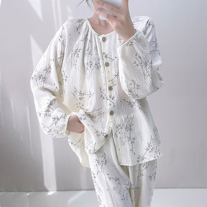 Ownkoti Bamboo Print Double Gauze Cotton Loungewear Set - image 3