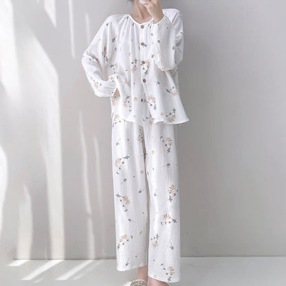 Ownkoti Rustic Floral Double Gauze Cotton Pajamas - image 1