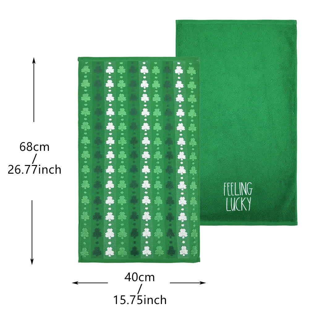 Ownkoti Four-Leaf Clover Inspired Cotton Hand Towel(2PCS) - image 8