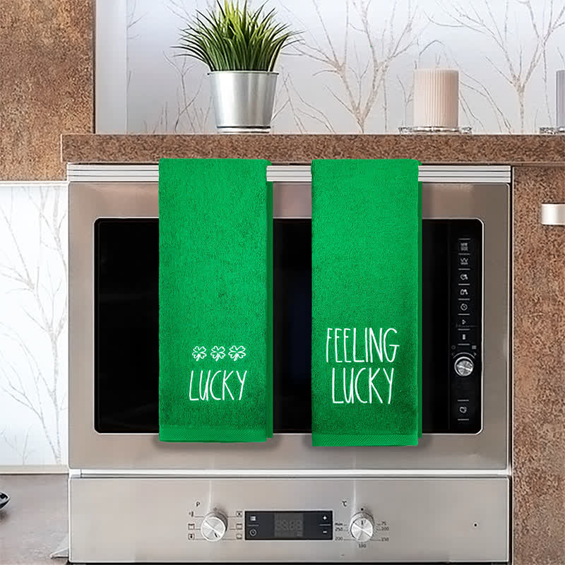 Ownkoti Four-Leaf Clover Inspired Cotton Hand Towel(2PCS) - image 5