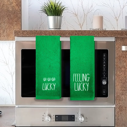 Ownkoti Four-Leaf Clover Inspired Cotton Hand Towel(2PCS) - image 5