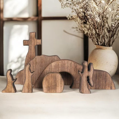 Ownkoti Easter Empty Tomb Scene Decor - 2 Sets - image 0