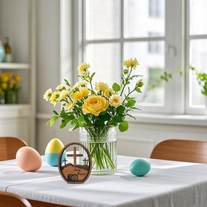 Ownkoti Empty Tomb Easter Wood Egg Decor - image 3