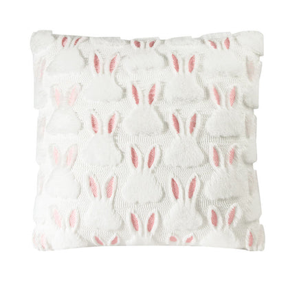 Ownkoti Pink Ear Easter Bunny Pillow Cover - image 4