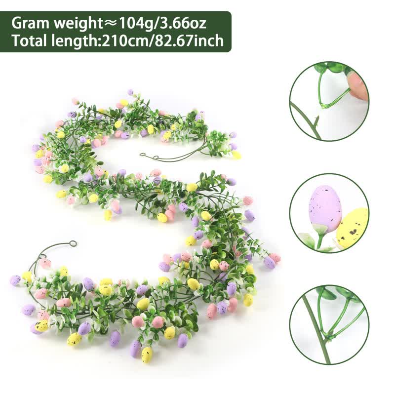Ownkoti Artificial Easter Egg Eucalyptus Greenery Garland(2PCS) - image 12