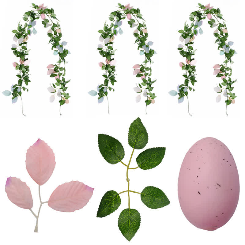 Ownkoti Faux Easter Egg Greenery Garland - 3PCS - 71" - image 7