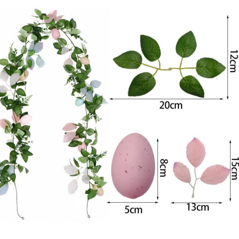 Ownkoti Faux Easter Egg Greenery Garland - image 4