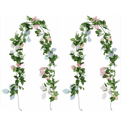 Ownkoti Faux Easter Egg Greenery Garland - 2PCS - 71" - image 6