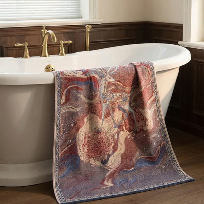 Ownkoti Dreamy Deer & Floral Cotton Gauze Bath Towel - image 1