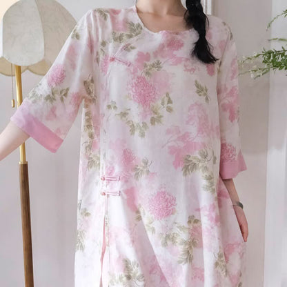 Ownkoti Elegant Chrysanthemum Eastern-Inspired Loungewear Set - image 3