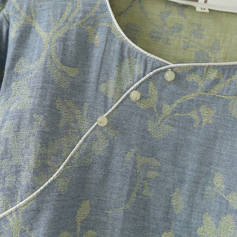 Ownkoti Eastern-Inspired Floral Cotton Pajama Set - image 4