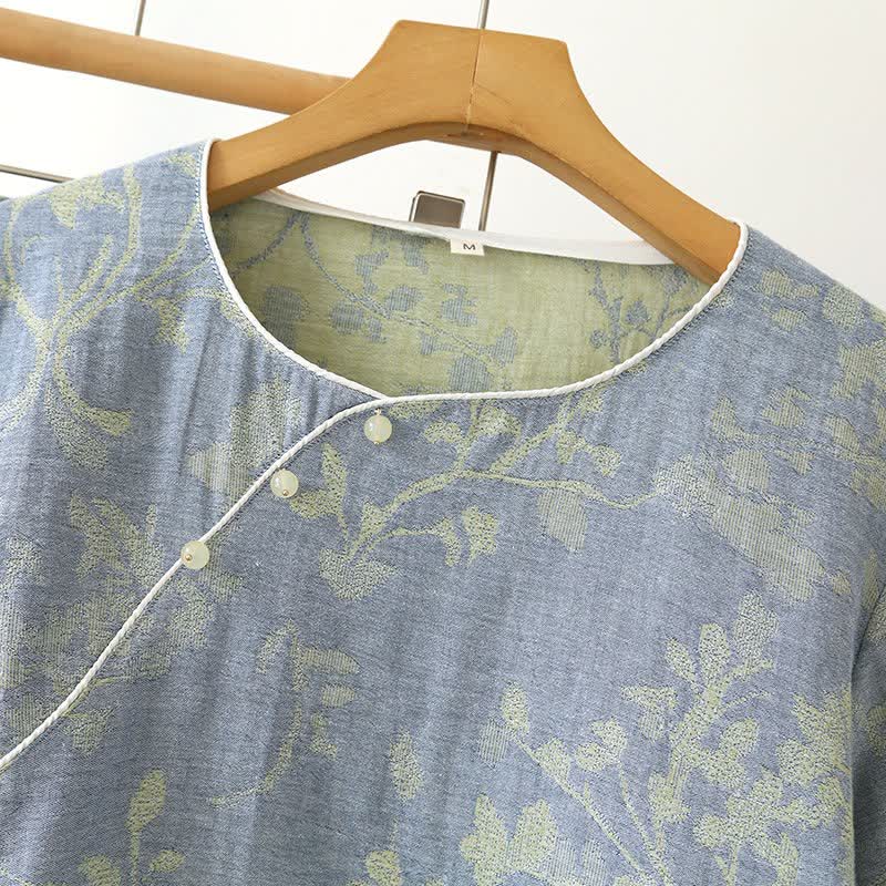 Ownkoti Eastern-Inspired Floral Cotton Pajama Set - image 3