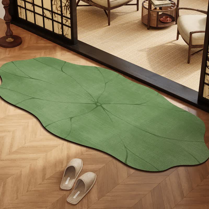 Ownkoti Lotus Leaf Diatom Mud Anti-slip Bath Mat - 16" x 47" - image 1