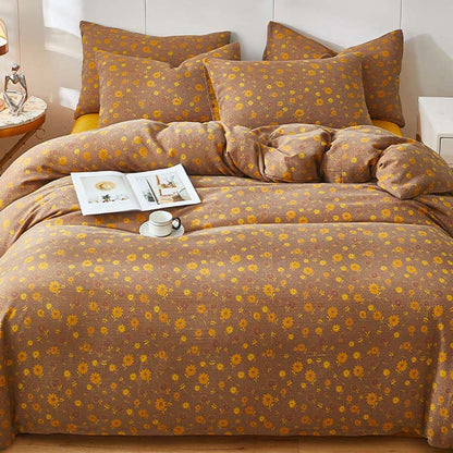 Ownkoti Yellow Daisy Cotton Double Gauze Bedding - image 1