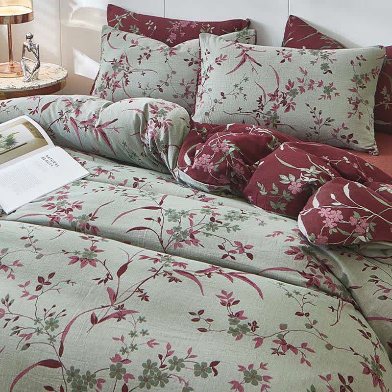 Ownkoti Branch & Floral Cotton Double Gauze Bedding - image 2